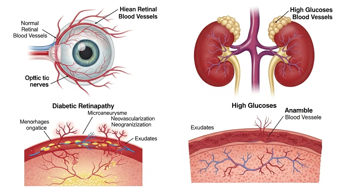 Efectos de altos niveles de glucosa